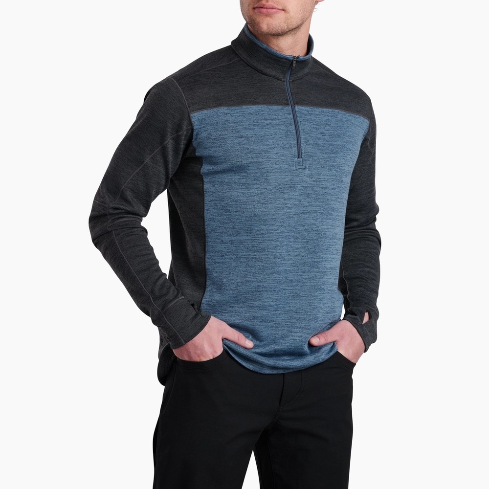 Kuhl Men's Blue and Gray Shirt